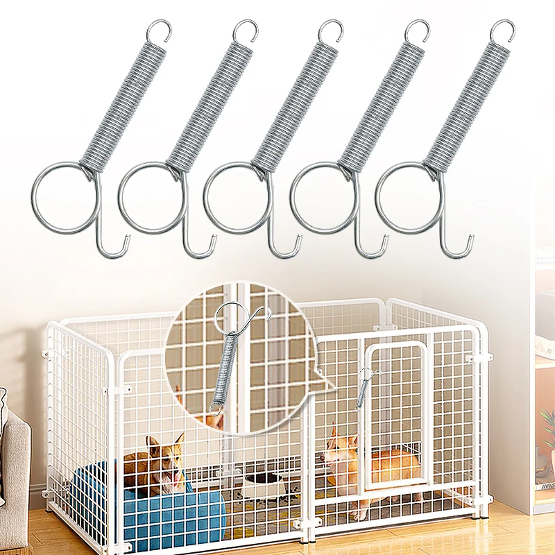 Gancho de Mola para Gaiola 7,5 cm de Metal Galvanizado com Argola - Imagem 2