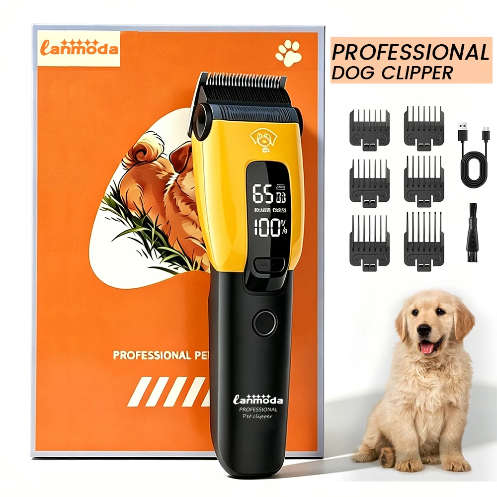 máquina de cortar pelos para cães e gatos recarregável
