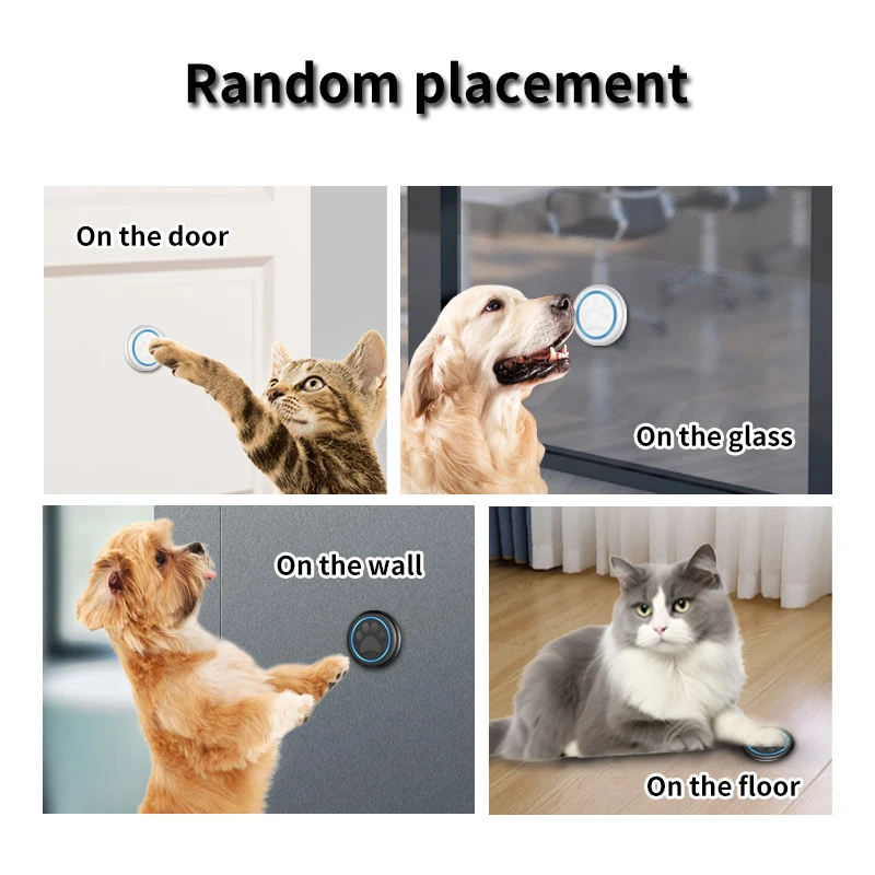 Campainha de Toque para Cães e Gatos Sem Fio com Alcance de 300m - Imagem 4