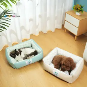 cama quadrada para cães e gatos