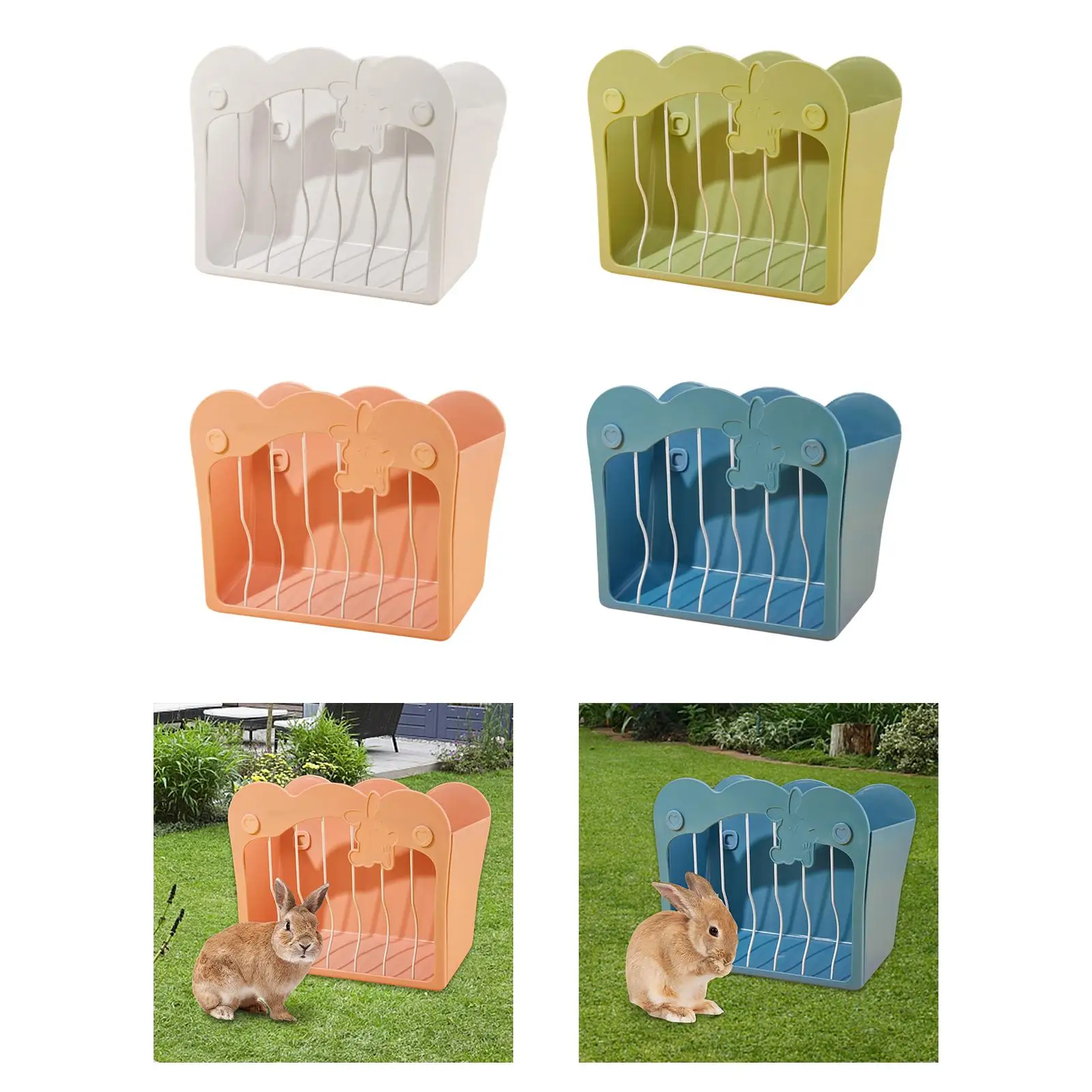 Alimentador de Feno para Coelhos e Roedores com Menos Resíduos - Imagem 3