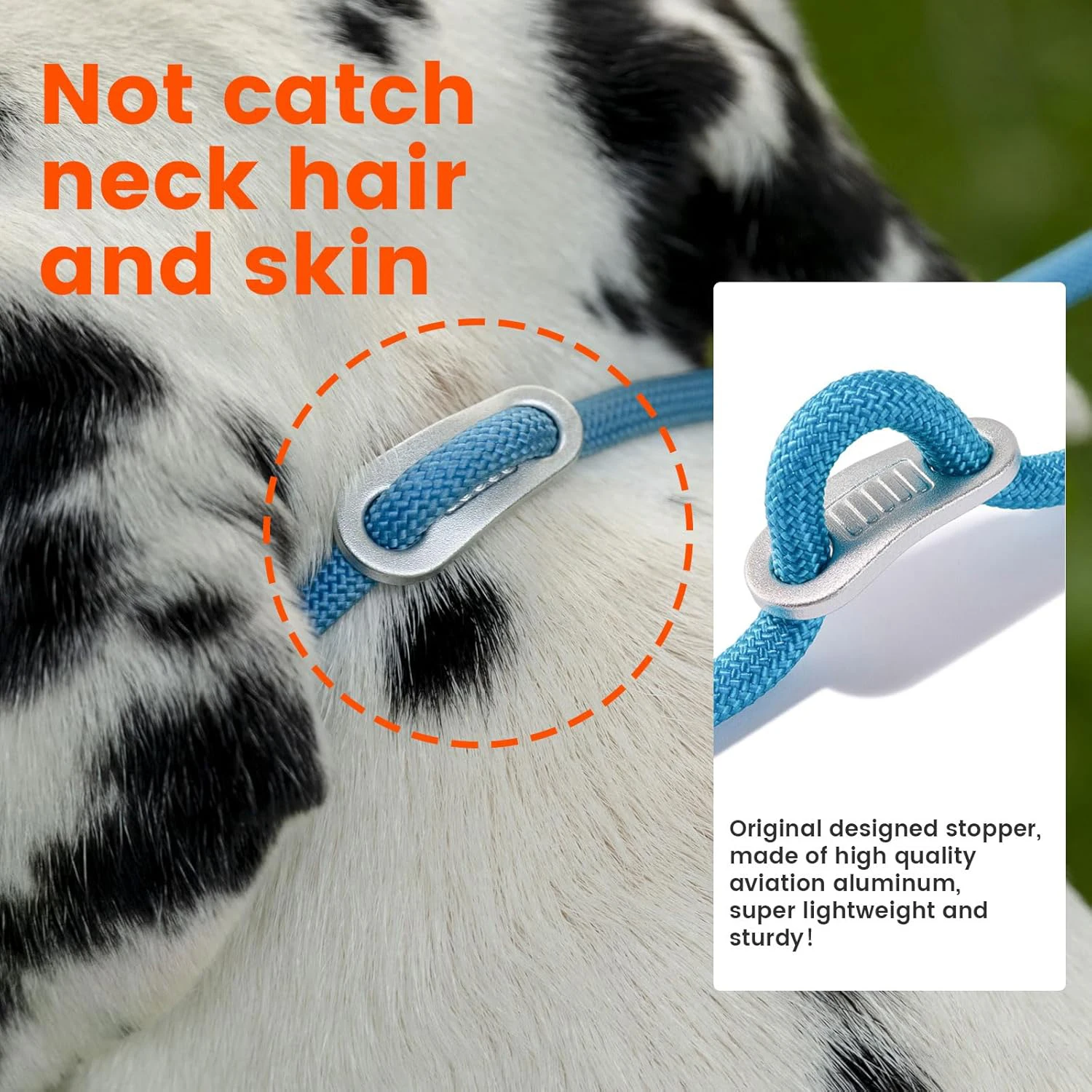 Guia para Cães de Nylon com Alças Duplas Antiemaranhamento - Imagem 4
