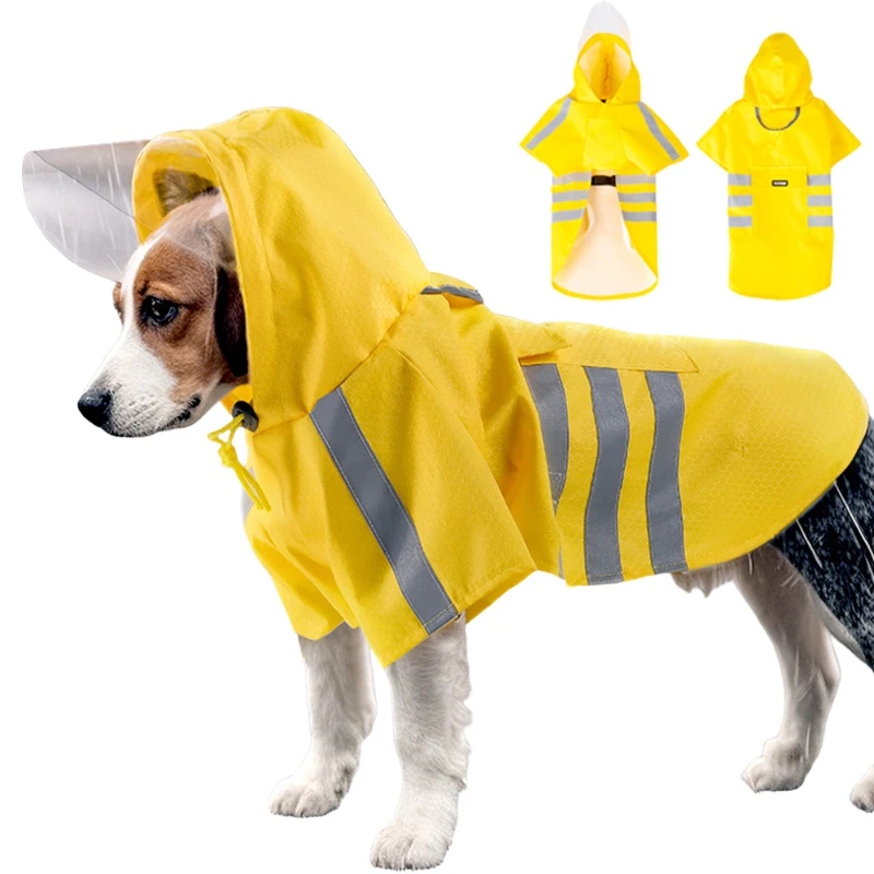 Capa de Chuva para Cães Pequenos Refletiva com Capuz - Imagem 6