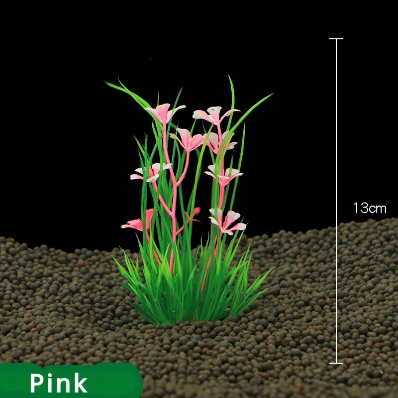 Planta Artificial para Aquário de Plástico Ecológico de 13 cm - Imagem 4