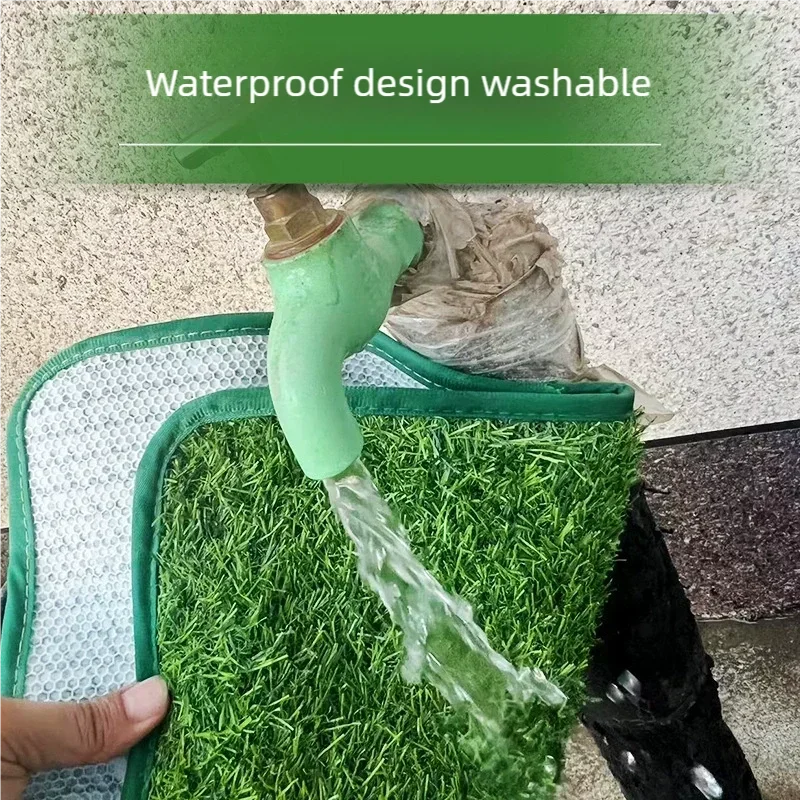 Tapete de Grama Artificial para Cães Lavável com Drenagem - Imagem 6