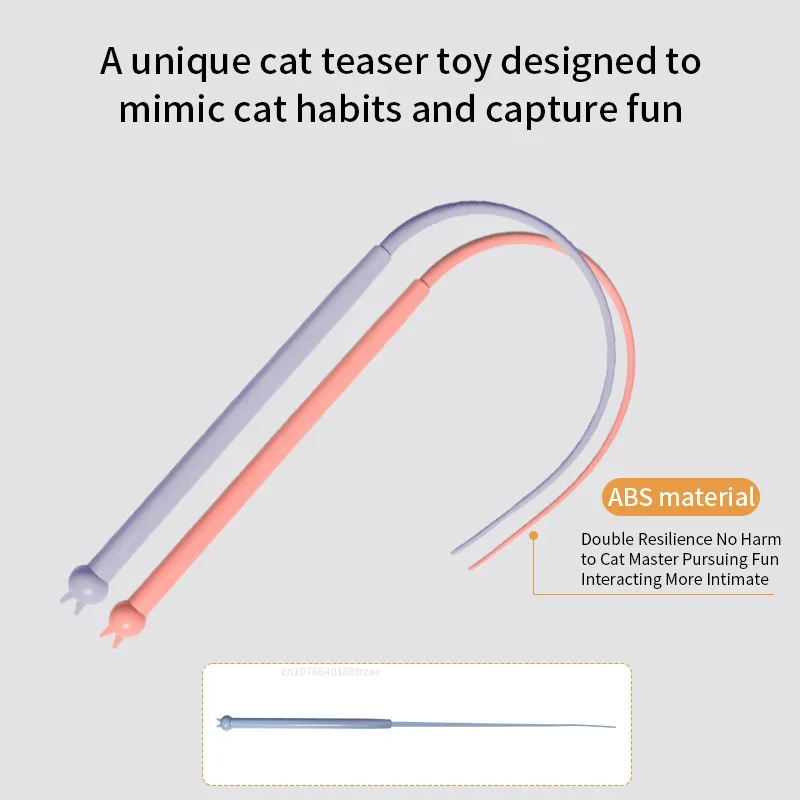 Brinquedo Varinha para Gatos com Cauda de Silicone de 52 cm - Imagem 3