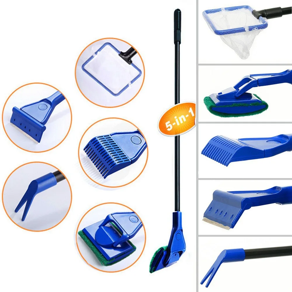 kit de manutenção para aquário 5 em 1