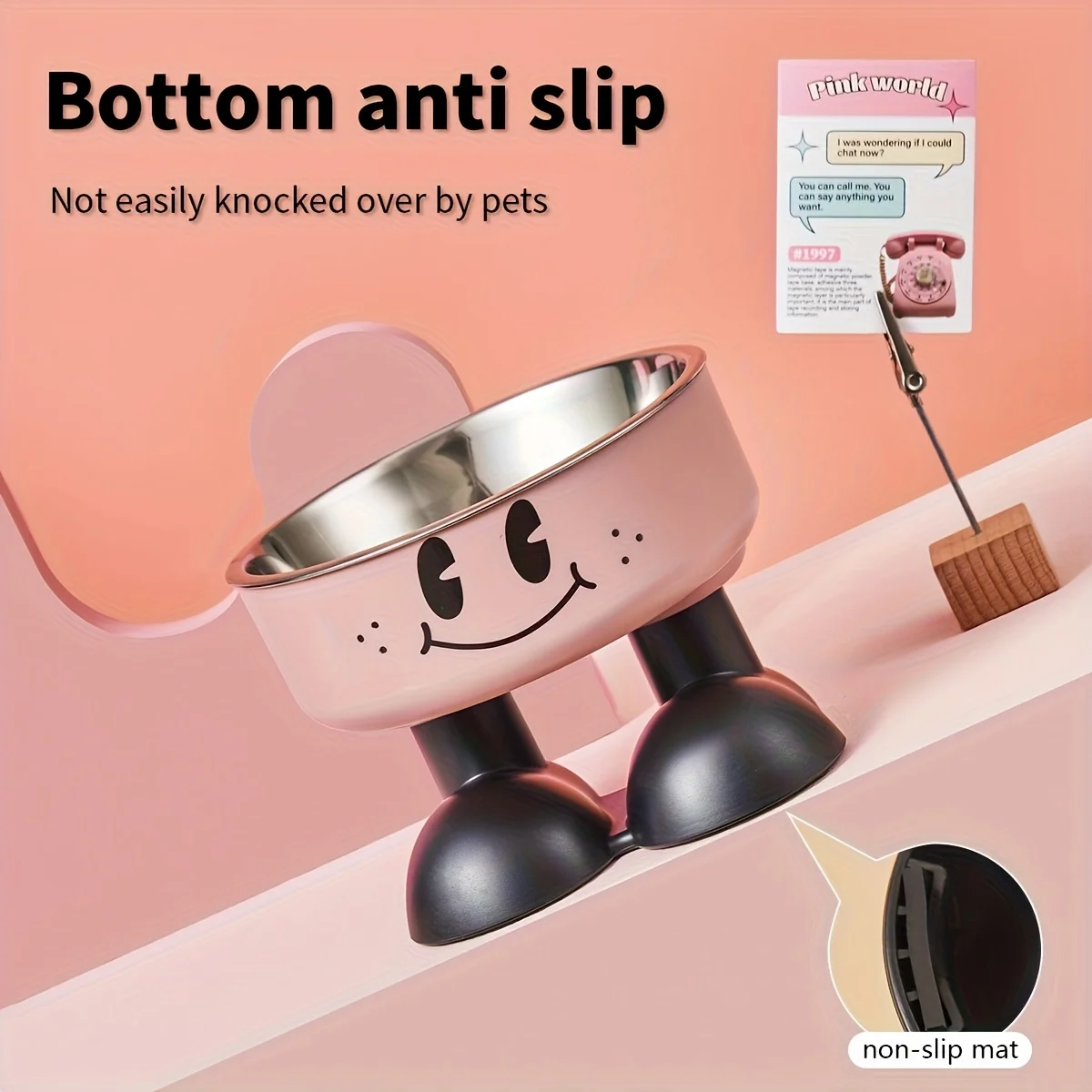 Tigela Elevada para Cães e Gatos em Aço Inoxidável Antiderramamento - Image 5