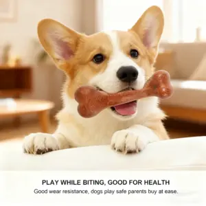 brinquedo mastigável para cães sabor bacon