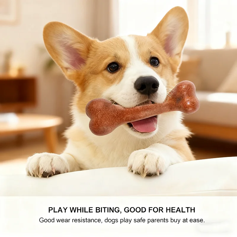 brinquedo mastigável para cães sabor bacon