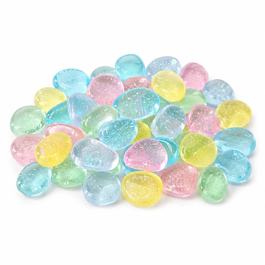 Pedras Luminosas para Aquário 2 cm 100 Peças Brilham no Escuro - Imagem 6