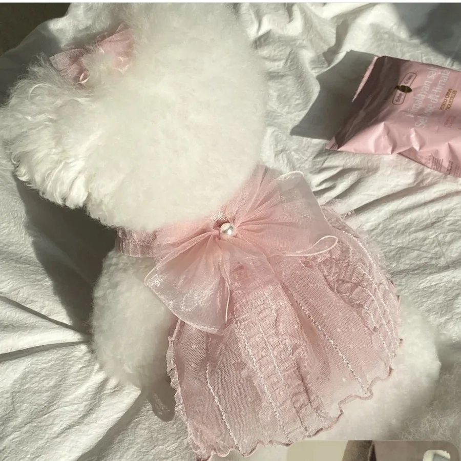 Vestido de Princesa para Cães e Gatos Pequenos de Poliéster - Image 6