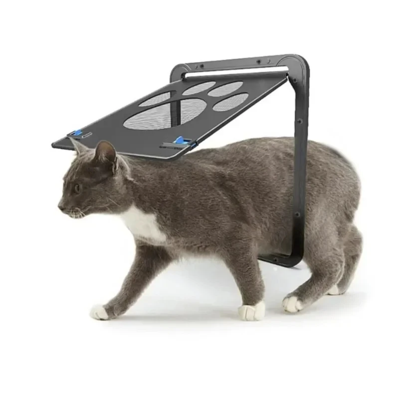 Portão para Cães e Gatos com Fechadura de 4 Vias e Tela Magnética - Imagem 2