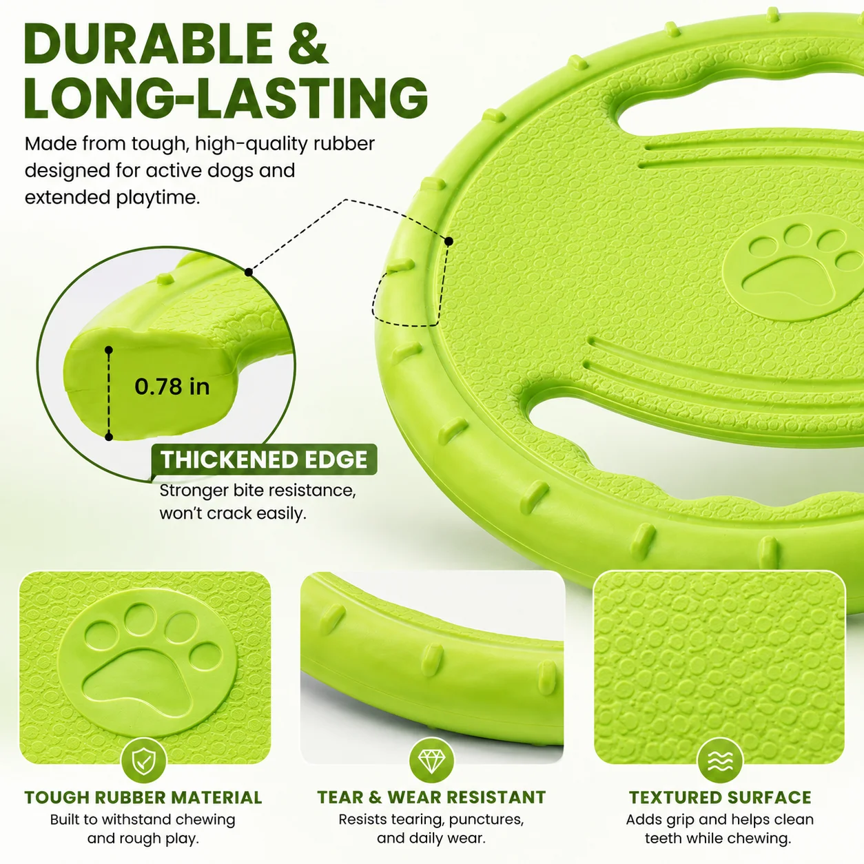 Brinquedo Disco Voador para Cães de EVA Flutuante para Água - Imagem 5