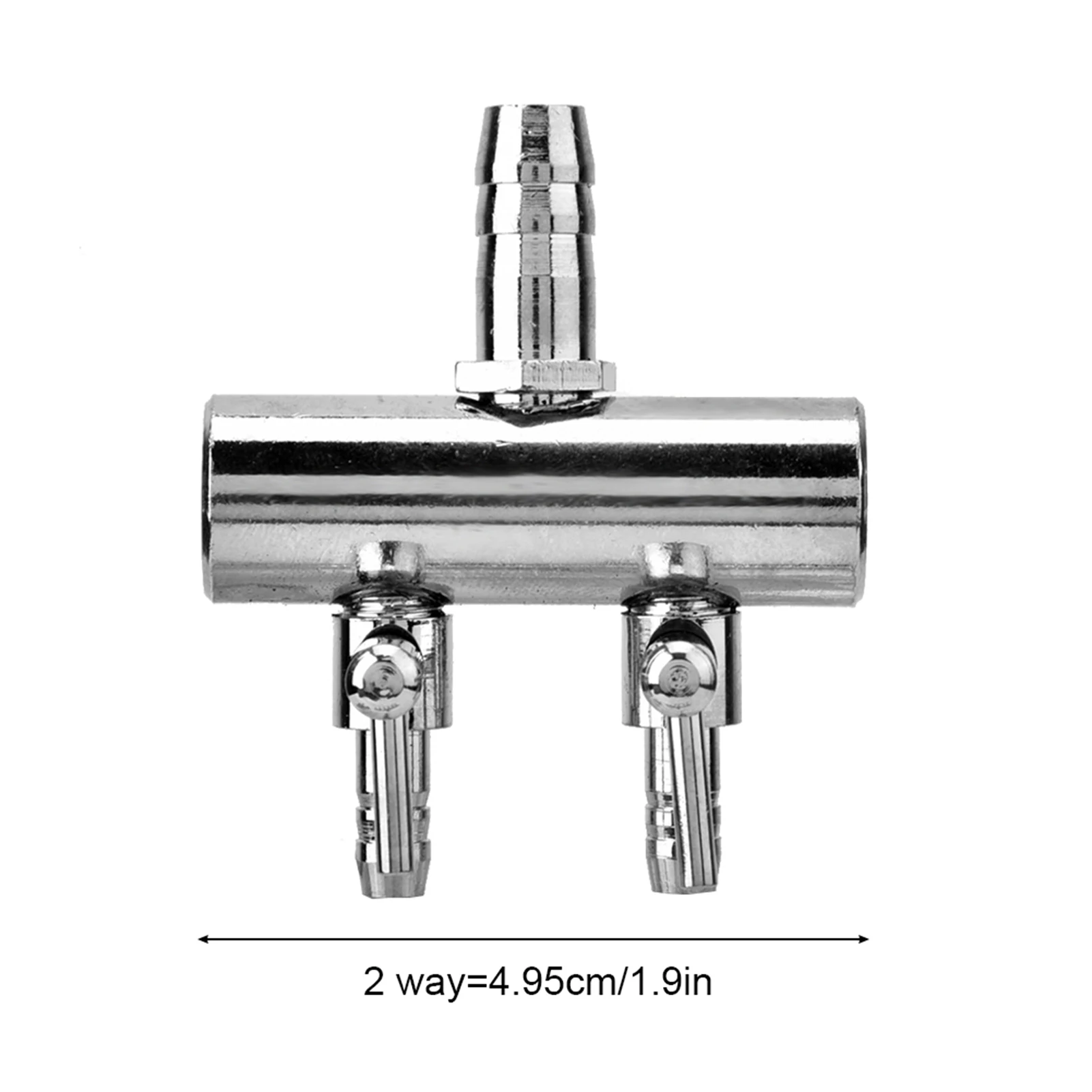 Válvula Divisora de Ar para Aquário de Aço Inoxidável 8mm para 4mm - Imagem 2