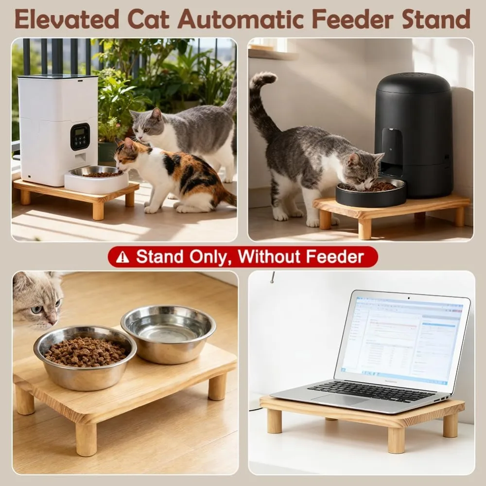 Suporte Elevado para Comida de Gato para Alimentador Automático - Imagem 3