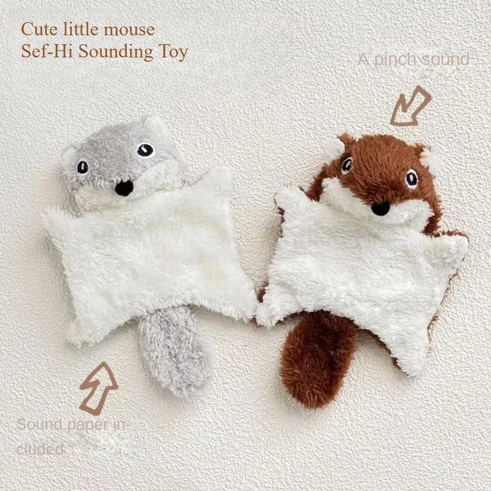 Brinquedo para Gato Esquilo Voador de Pelúcia com Som - Imagem 3