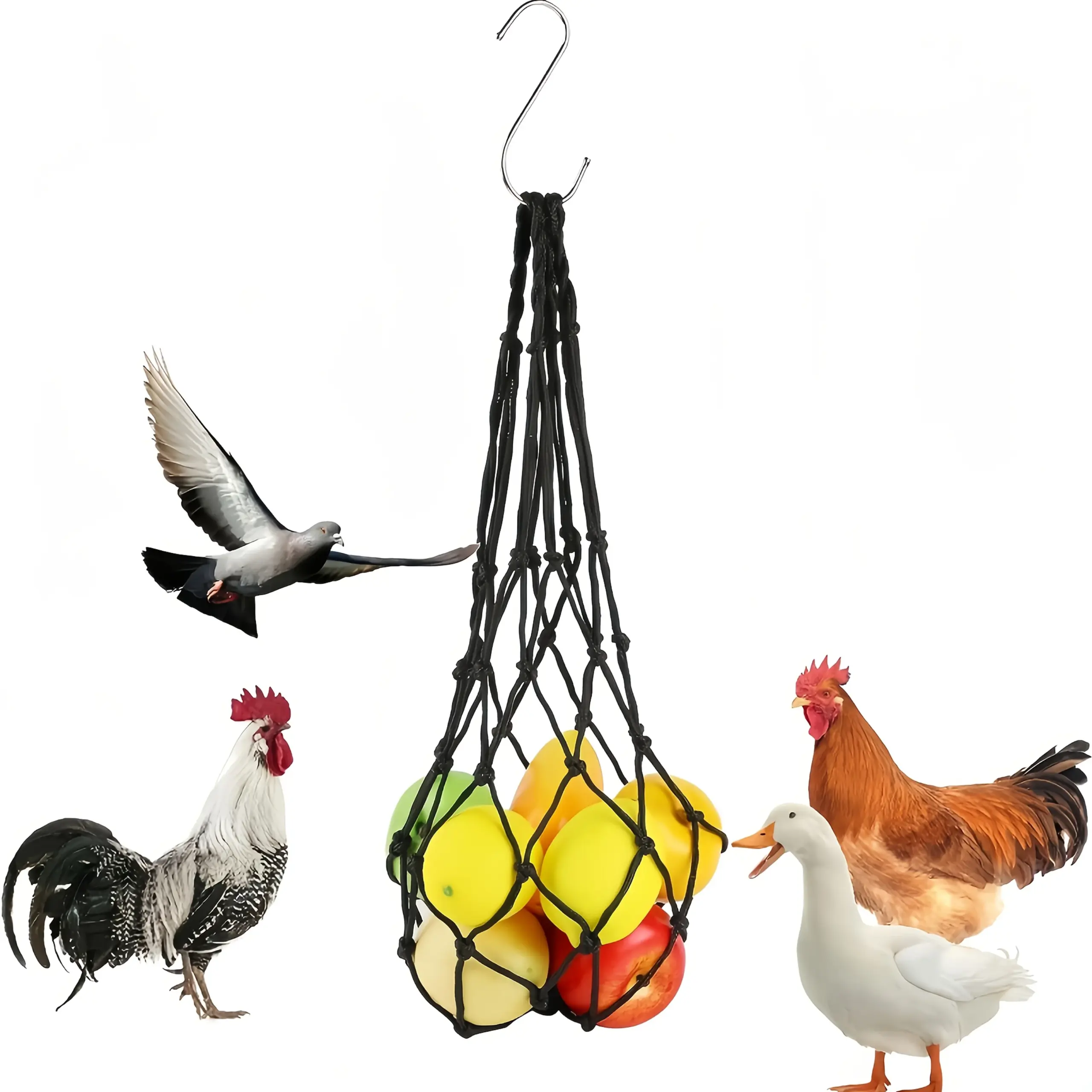 Rede de Alimentação para Aves 65 cm para Galinhas e Patos - Imagem 3
