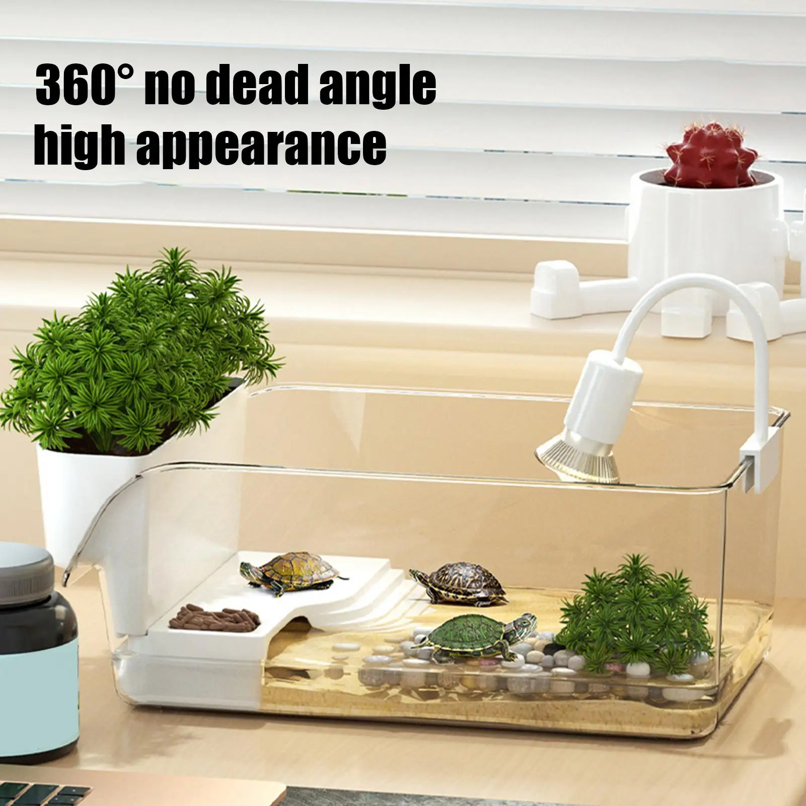 Terrário Transparente para Tartarugas e Répteis Visão 270 Graus - Image 3