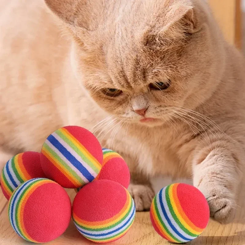 Bolas de Brinquedo EVA para Pets Coloridas 3,5 cm Kit 10 Unidades - Image 2