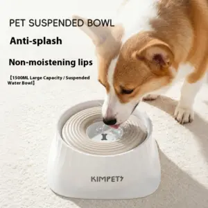 comedouro lento para cães com tigela de água