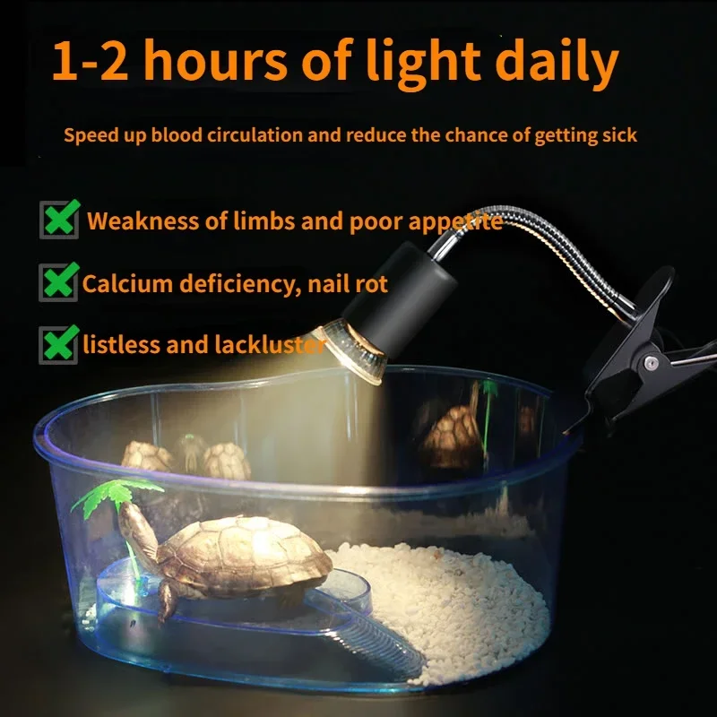 Luminária de Aquecimento para Répteis 50W com Pescoço de Ganso Ajustável - Imagem 5