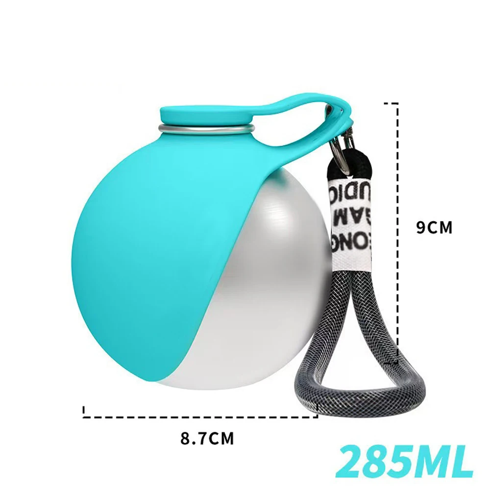 Garrafa de Água para Cães 285 ml Inox e Silicone à Prova de Vazamentos - Imagem 2
