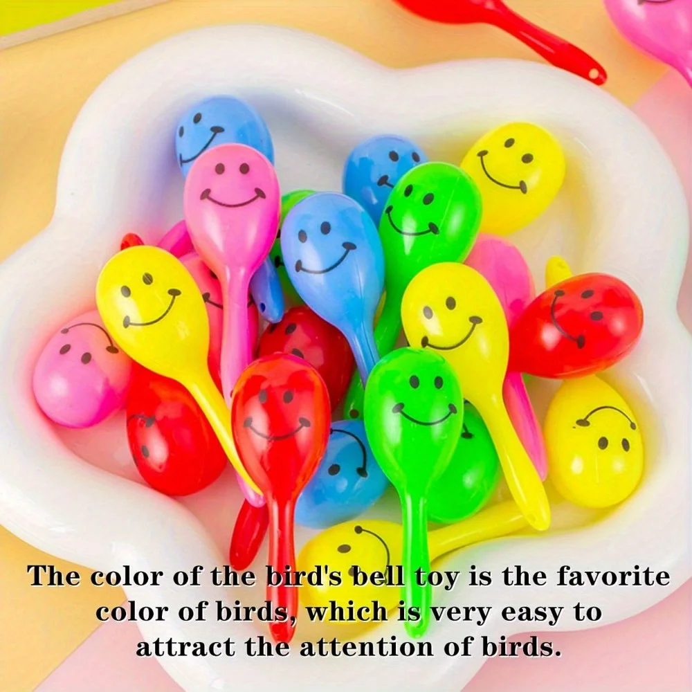 Kit 10 Brinquedos para Papagaios com Sino e Bolas Coloridas - Imagem 2