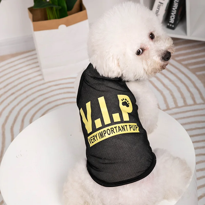 Camiseta de Malha para Cães Pequenos e Gatos Respirável Leve - Imagem 2