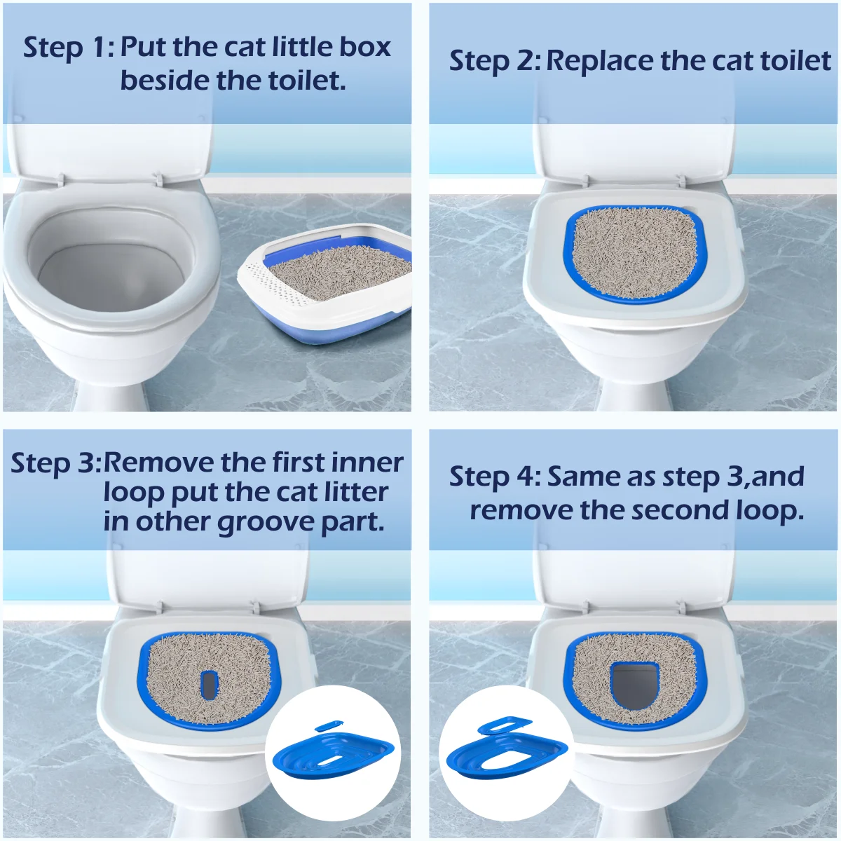Kit Treinamento Sanitário para Cães e Gatos Removível Reutilizável - Imagem 6