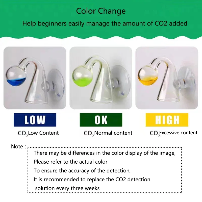 Indicador de CO2 para Aquário de Vidro com Monitor de Níveis - Imagem 6