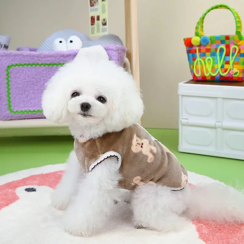 Colete de Pelúcia para Cães e Gatos de Inverno - Imagem 4