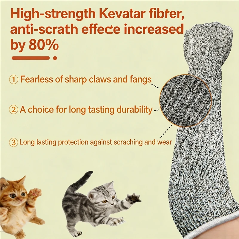 Luvas Protetoras Anti-Riscos para Cães e Gatos com Mangas Longas - Image 3