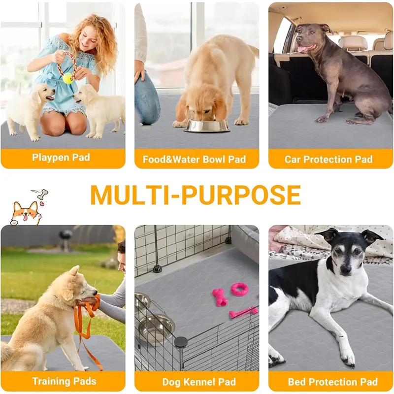 Tapete Absorvente Reutilizável para Cães Lavável para Carro e Sofá - Imagem 5