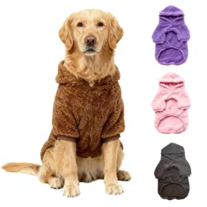 casaco de fleece para cães médios e grandes