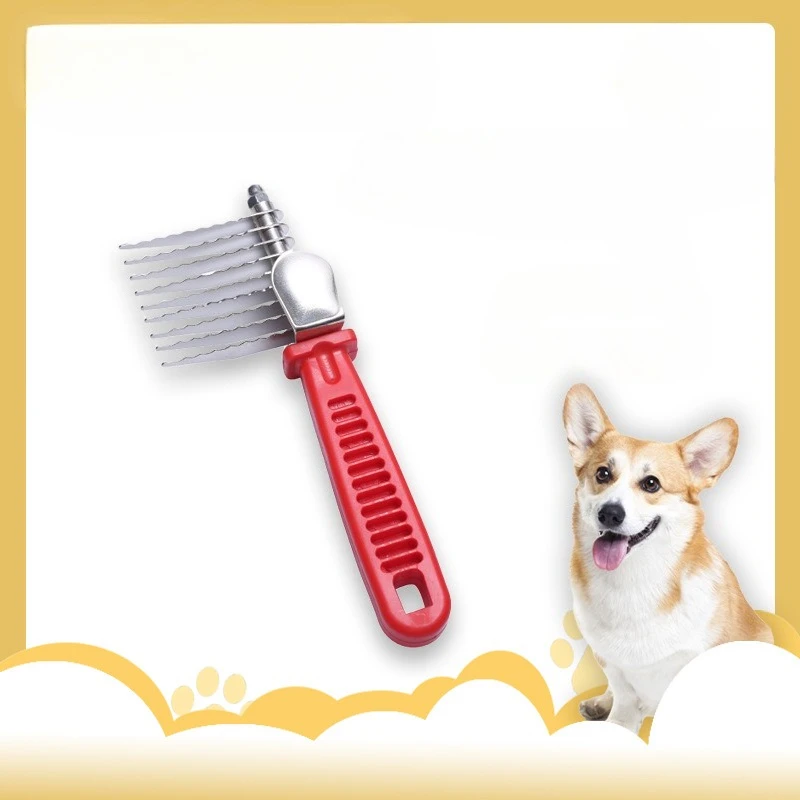 Pente Ancinho para Cães e Gatos de Aço Inoxidável para Remover Nós - Imagem 2