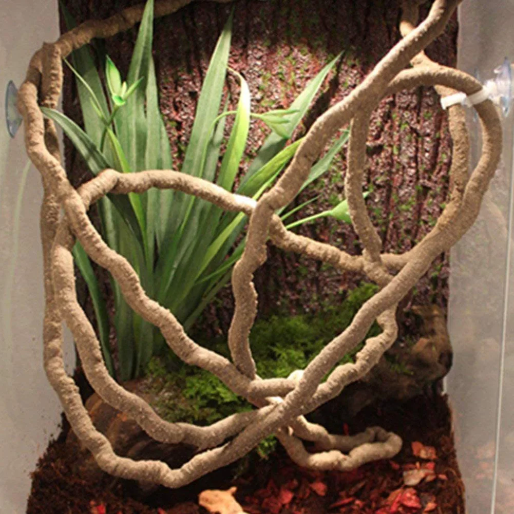 Videira Artificial para Terrário de Répteis 100 cm Flexível Dobrável - Imagem 2