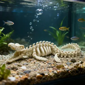 esqueleto de dinossauro para aquário