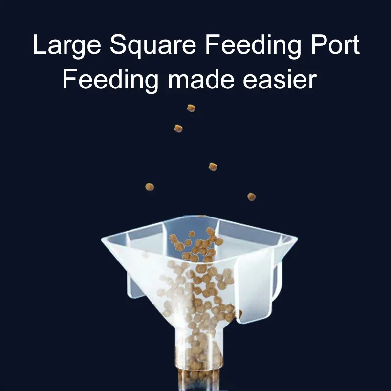 Alimentador para Aquário Acrílico Transparente com Ventosas e Anel de Alimentação - Imagem 4