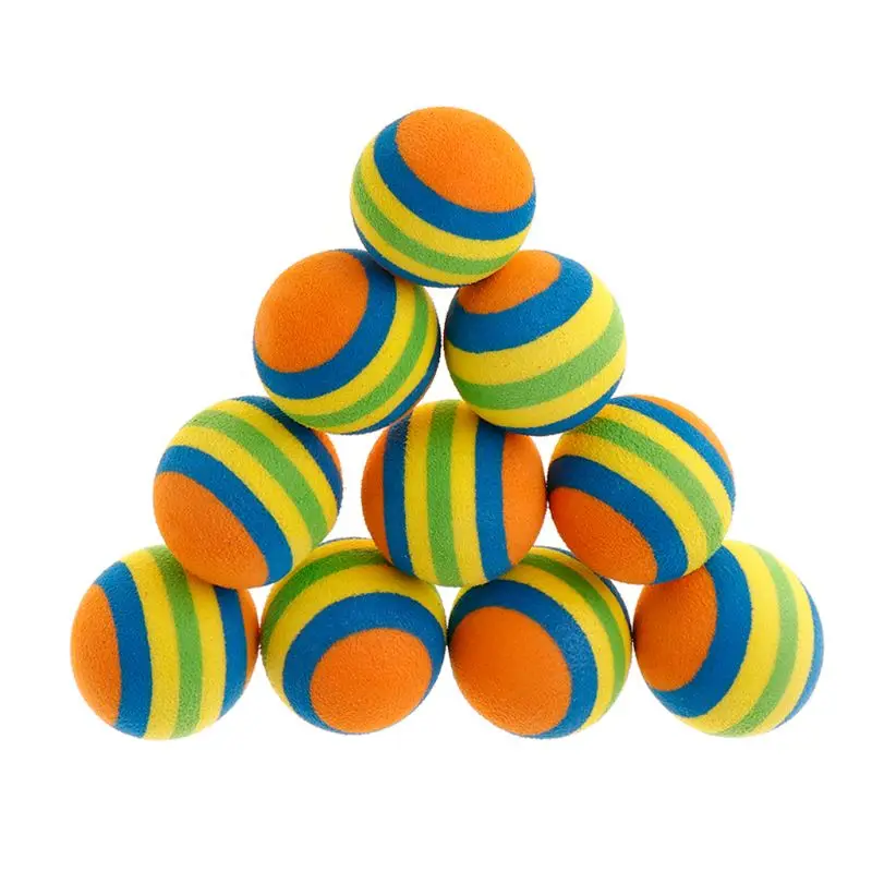 Bola de Brinquedo para Gatos de EVA Macia Colorida Kit com 10 - Imagem 6