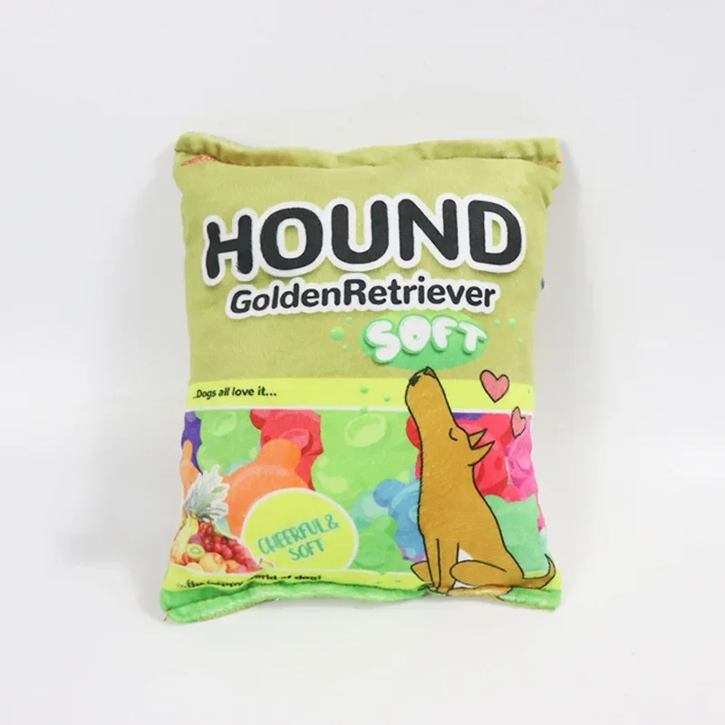 Brinquedo para Cães de Pelúcia com Squeaker e Formato de Doces - Image 4