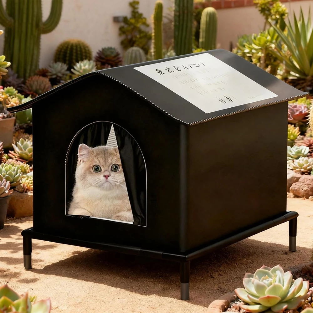 Casa para Gatos Externa ou Interna Isolada e à Prova d'Água - Imagem 5