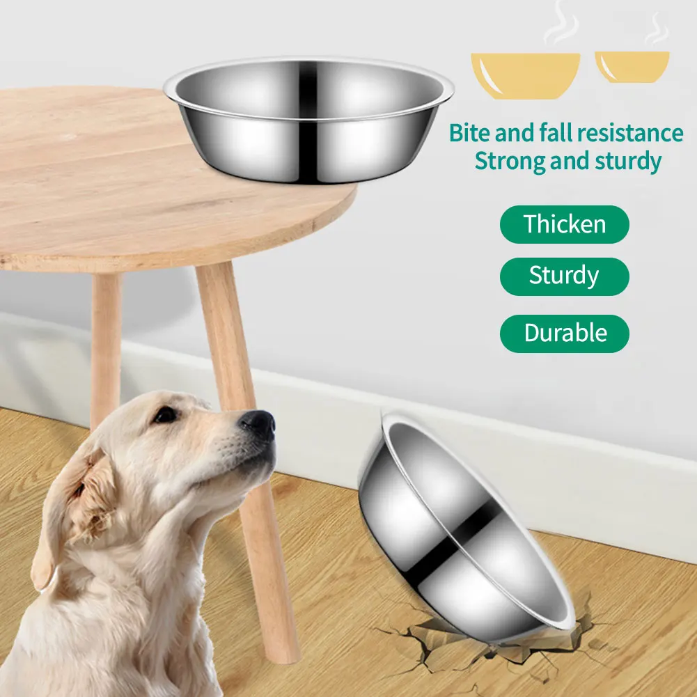 Tigela para Cães e Gatos de Aço Inoxidável Grande Capacidade - Imagem 6