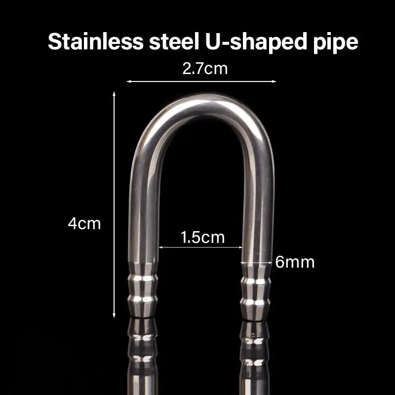 Tubo em U para Aquário de Aço Inoxidável 4x2,7 cm - Imagem 6