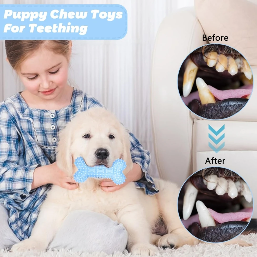 Brinquedo de Borracha para Filhotes Kit 3 Unidades para Dentição - Imagem 6