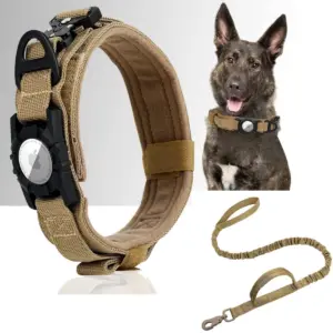 coleira tática para cães ajustável