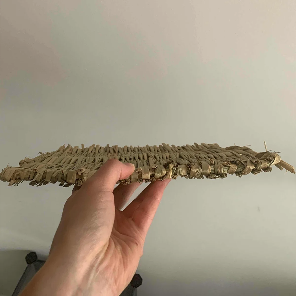 Tapete de Grama Trançada para Coelhos - Cama Natural para Gaiola - Imagem 6