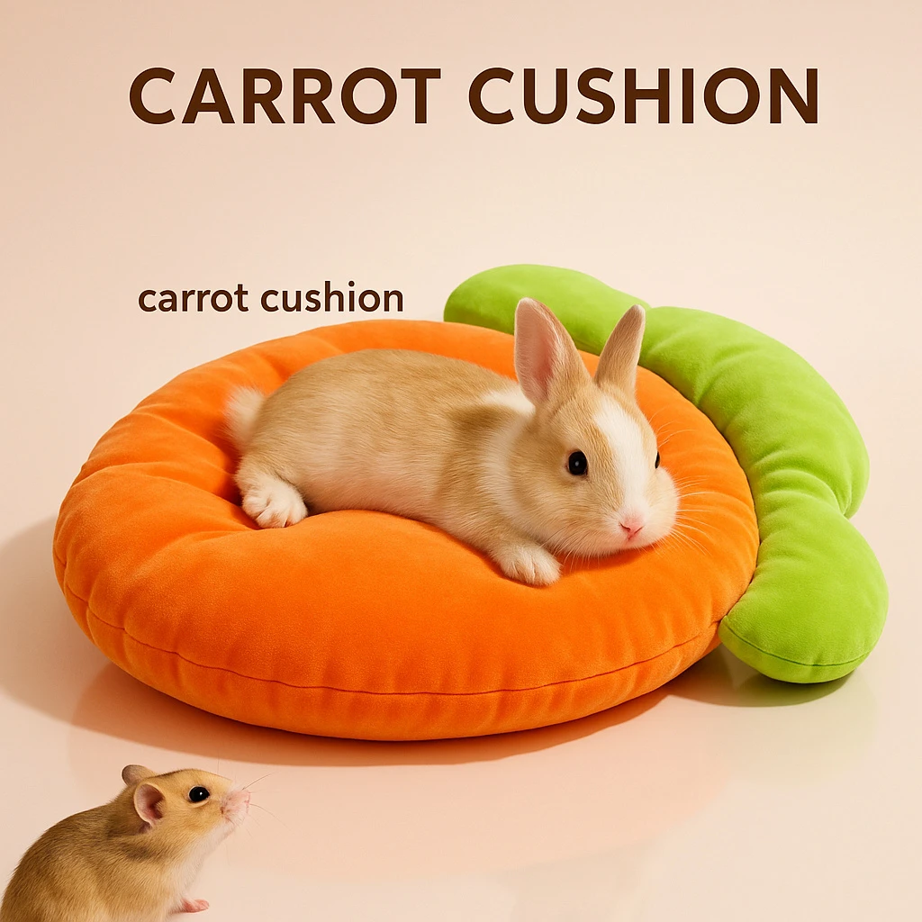 cama toca cenoura para porquinho-da-índia