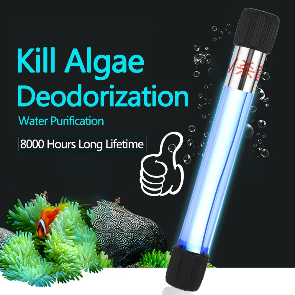 lâmpada UV submersível para aquário