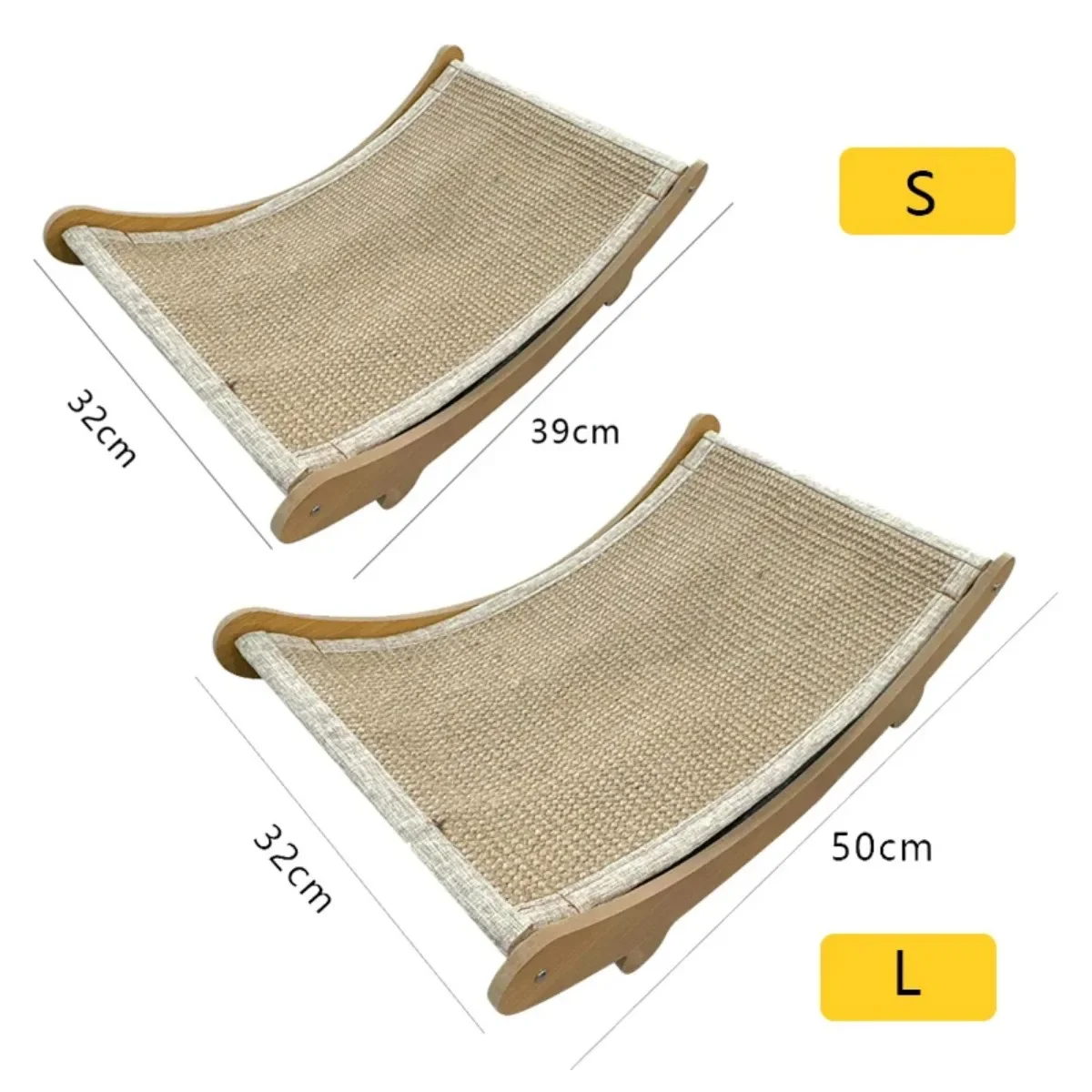 Arranhador de Gato de Madeira com Sisal Destacável para Gatinhos - Imagem 6